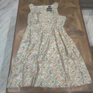 Unique Vintage Retrolicious insect dress size 2x New